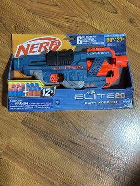 New in package Nerf Commander elite 2.0 RD-6 Blaster in Blue and Orange